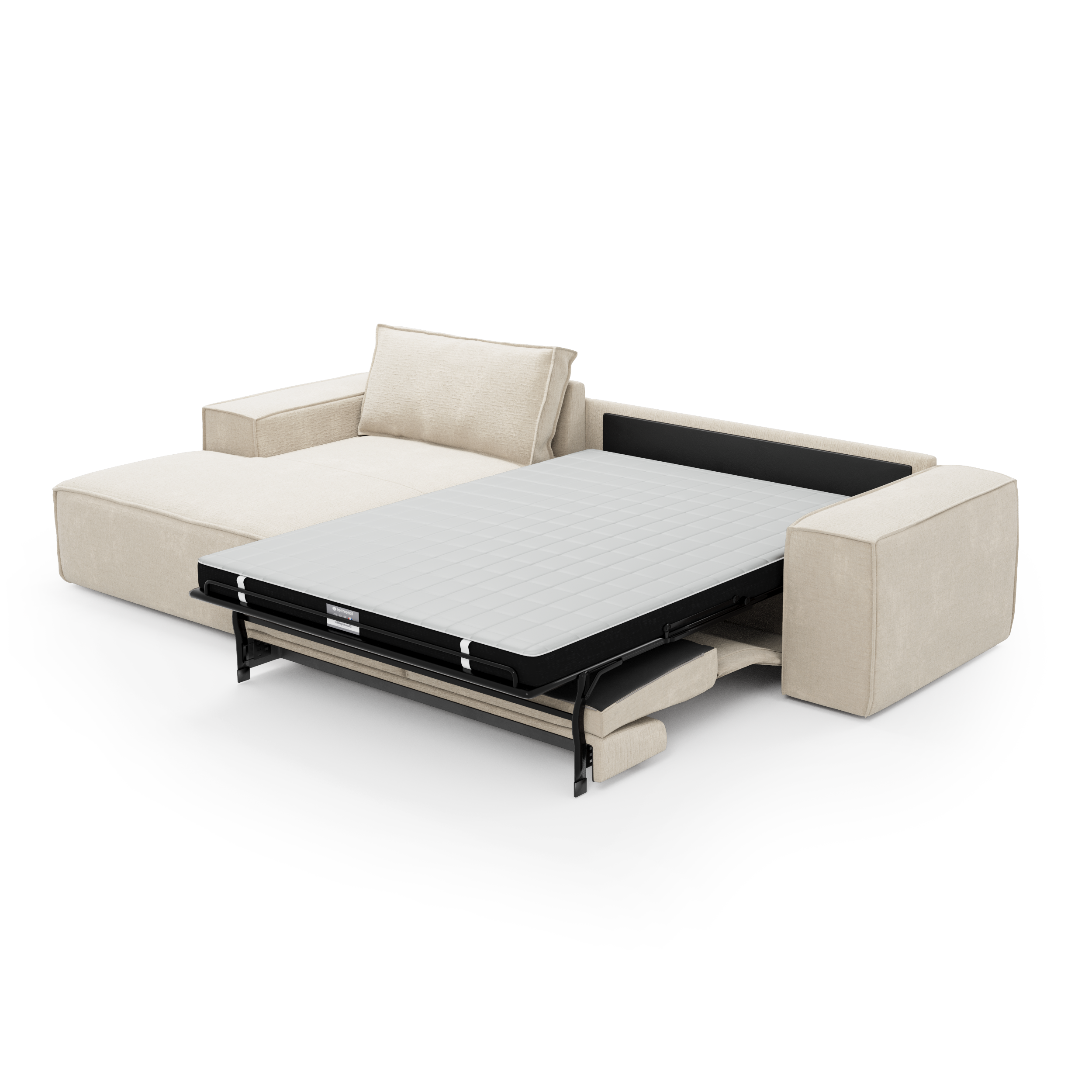 Sia Home Joan Convertible Angle Gauche canapé crème matelas
