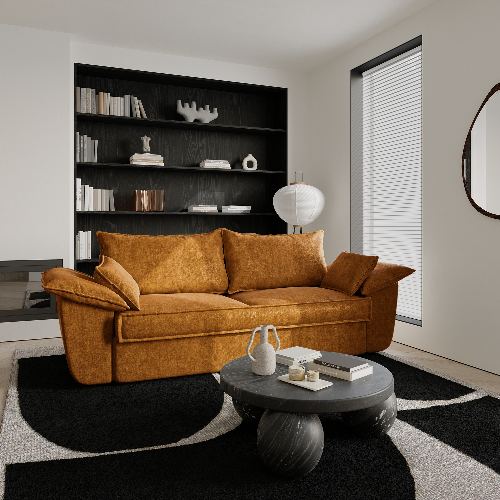 Sia Home Sasha canapé tissu beige 3 places confort