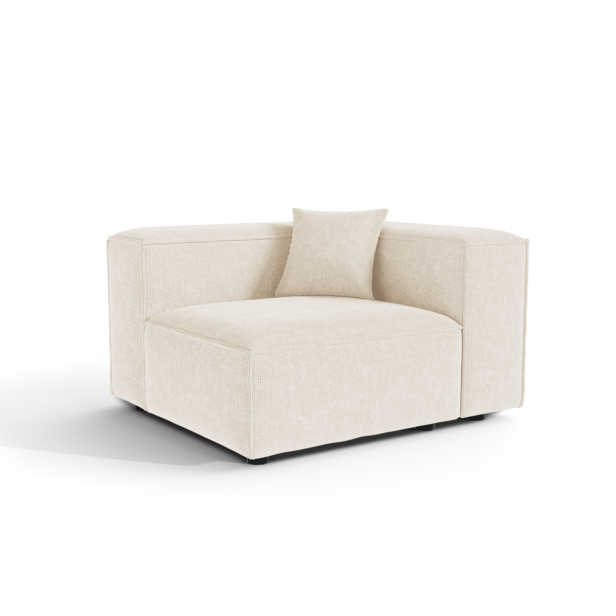 Sia Home Cubi Module d'angle droit canapé crème
