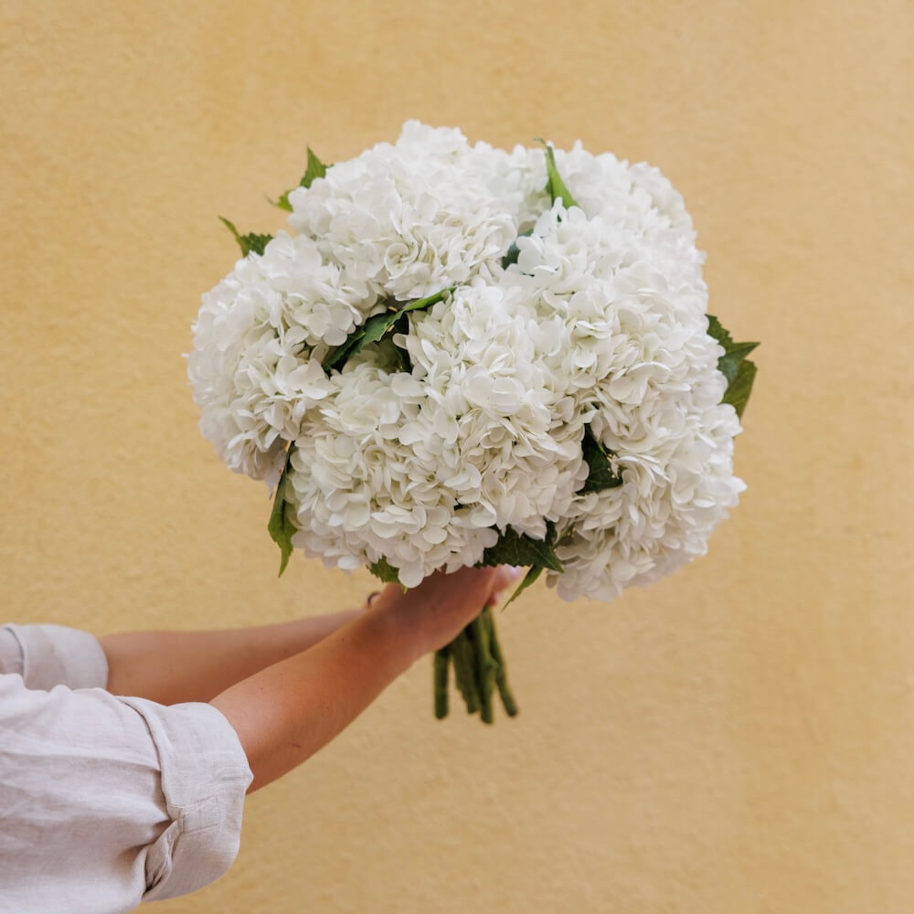 Flowrette Fleurs artificielles Hortensia blanc fleur x1