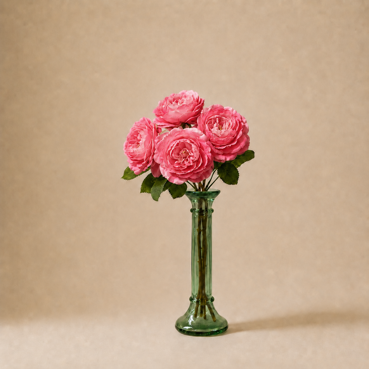 Sia Home Tige de Rose Tea fleur artificielle 33 cm rouge