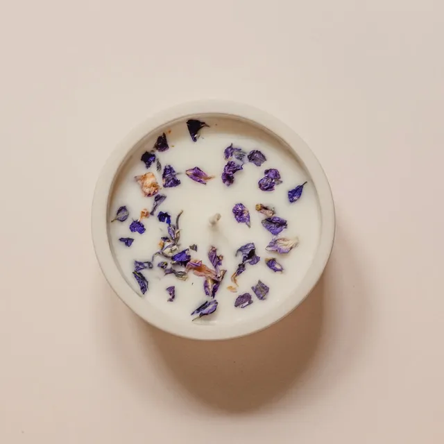 Flowrette Bougies bougie fleurie lilas cire soja