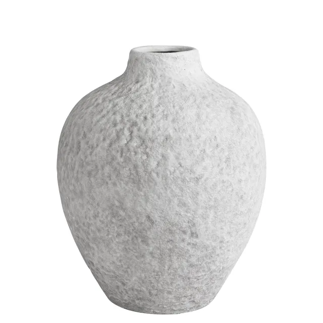 Sia Home Stone vase céramique blanc 29 cm fait main