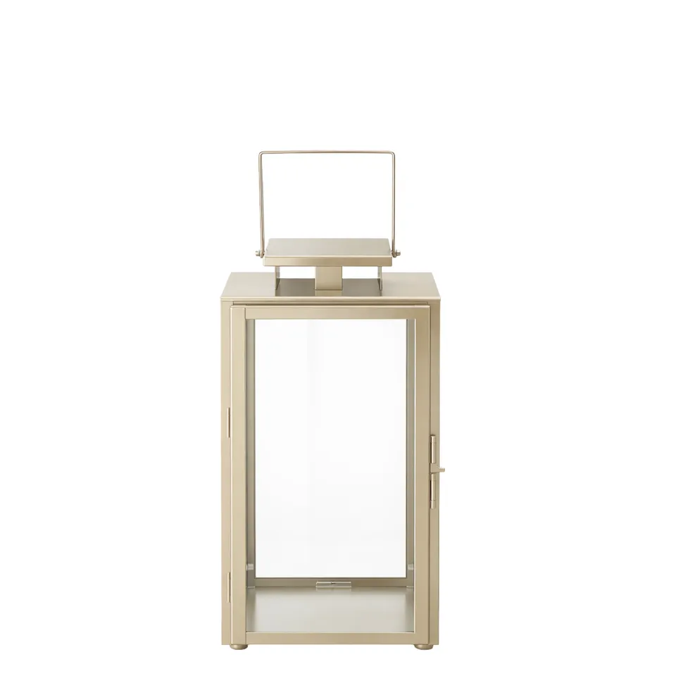 Sia Home Goldy 39 cm lanterne doré verre acier