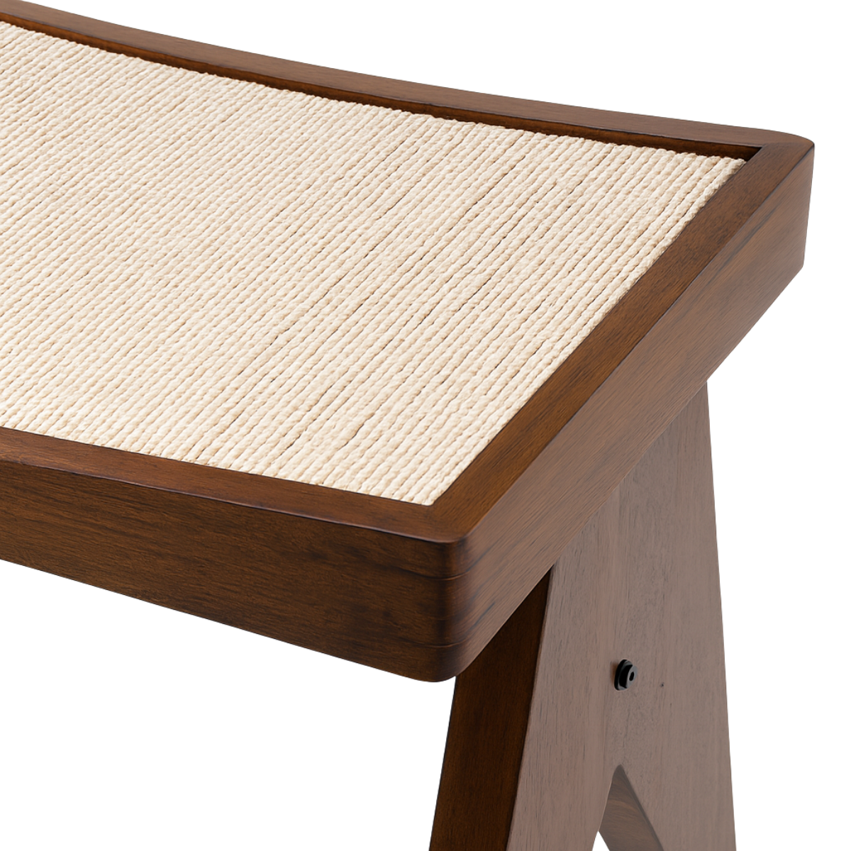Sia Home Tao tabouret chêne rotin marron 43 cm