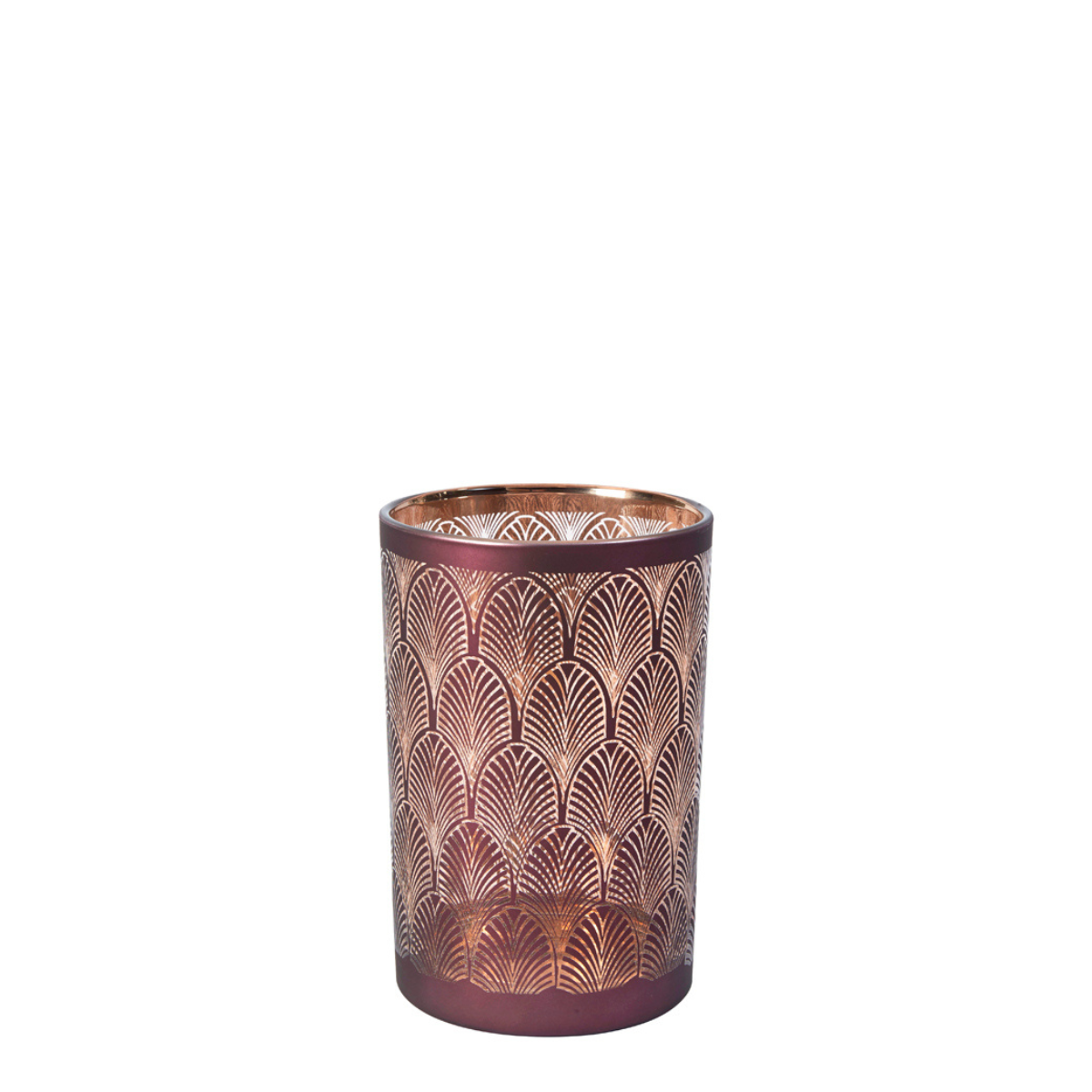 Sia Home Boudoir photophore verre bordeaux 18 cm