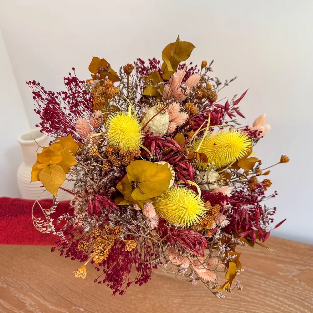 Flowrette Edouard bouquet fleurs séchées M coloré