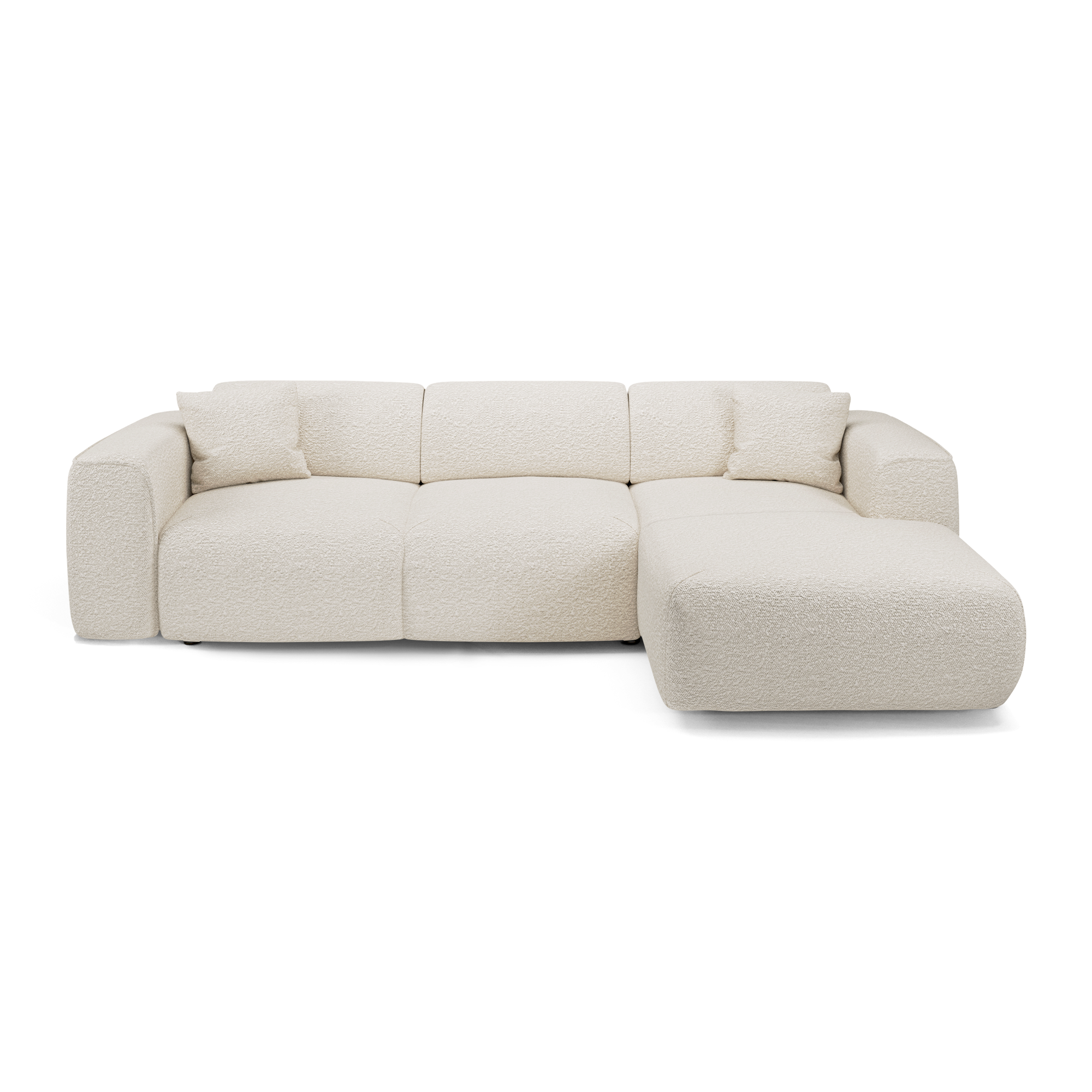 Sia Home Yuma canapé convertible angle droit crème