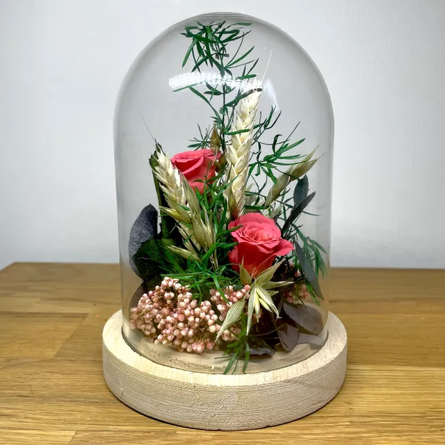 Ateliers Ouchamp Chantemesse cloche rose éternelle taille L 22 cm