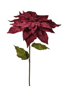Feuillazur Rungis Poinsettia géante fleur artificielle rouge