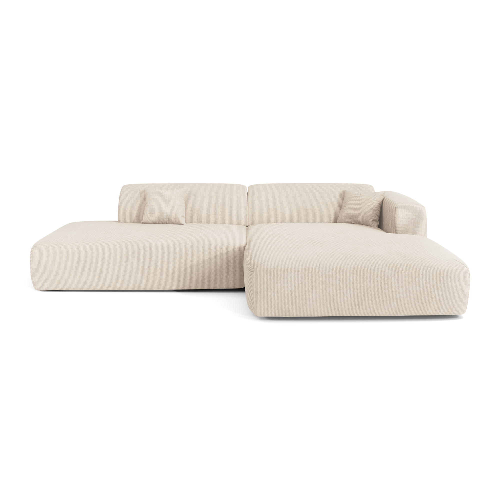 Sia Home Myra canapé angle droit crème beige 5 places