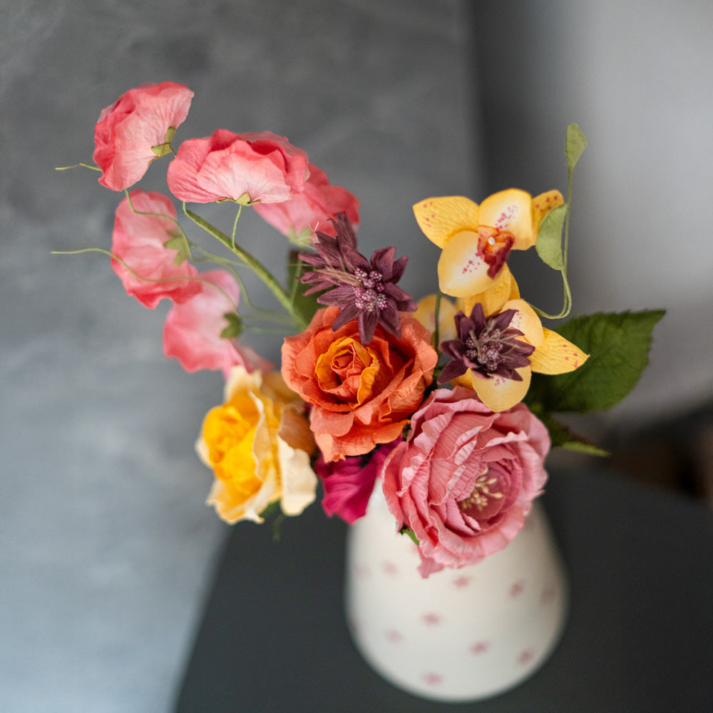 Flowrette Molière bouquet fleurs en papier sans entretien