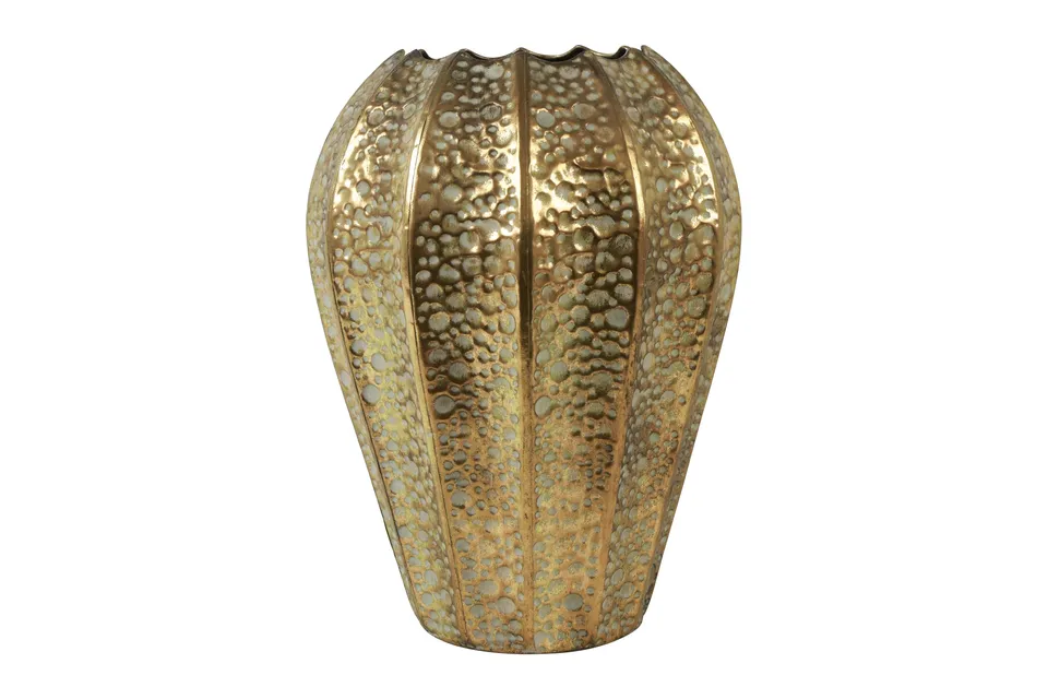 Feuillazur Rungis Axel Vase doré 28x28x40cm