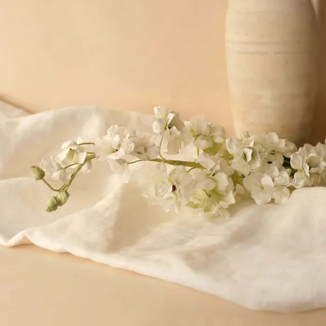 Flowrette Fleurs en Papier Delphinium Blanc Fleur Papier x1