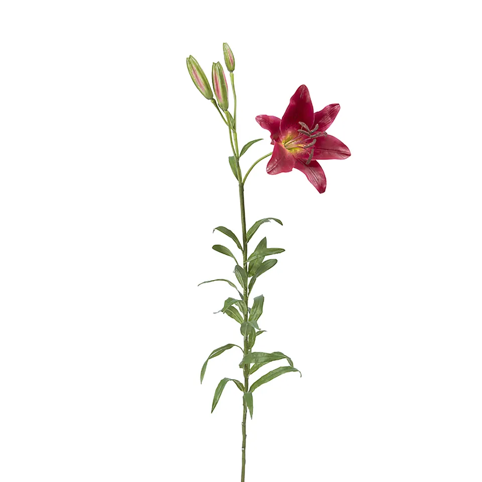 Sia Home Lily Rubrum Elsa fleur artificielle rouge 98 cm