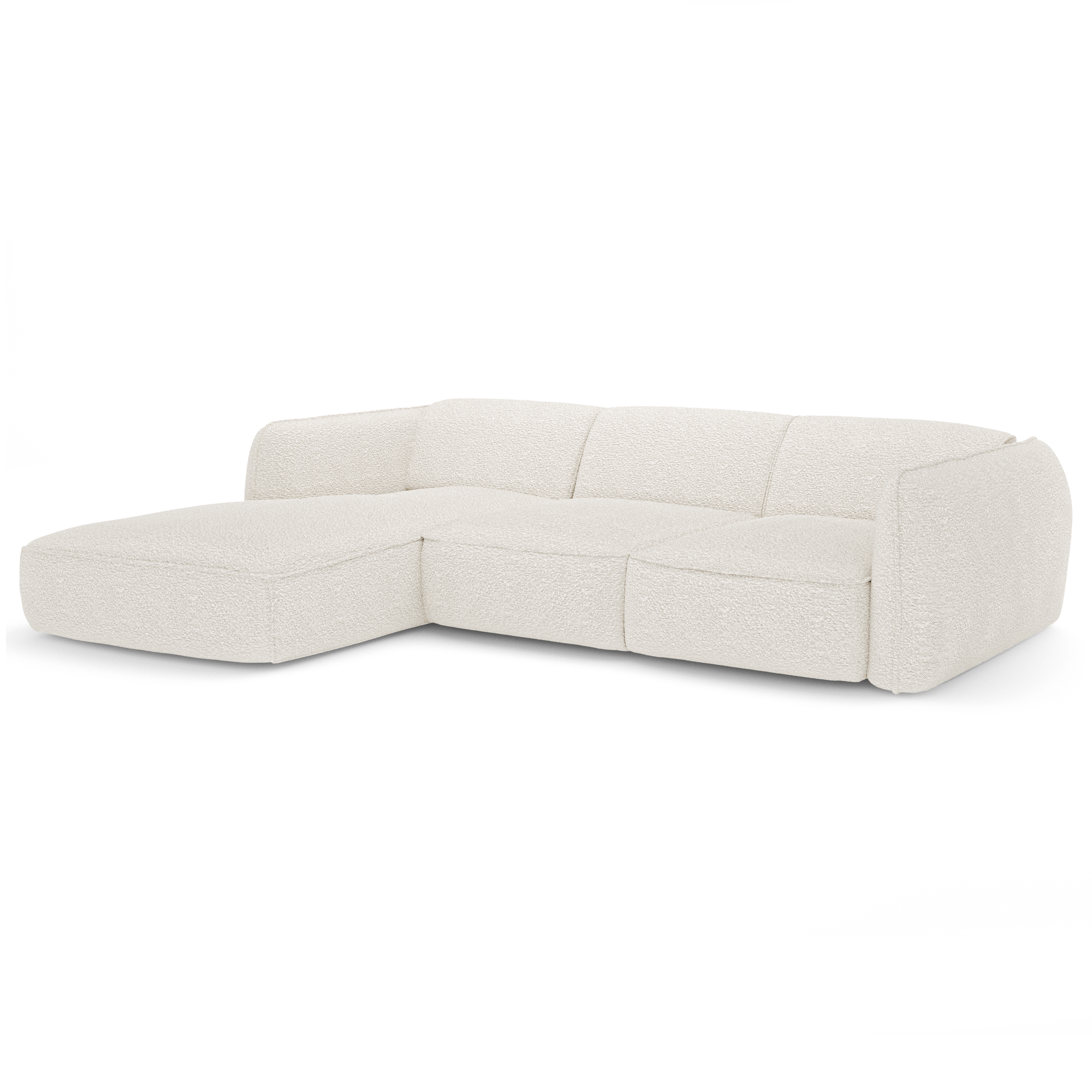 Sia Home Livia canapé d'angle gauche crème 5 places