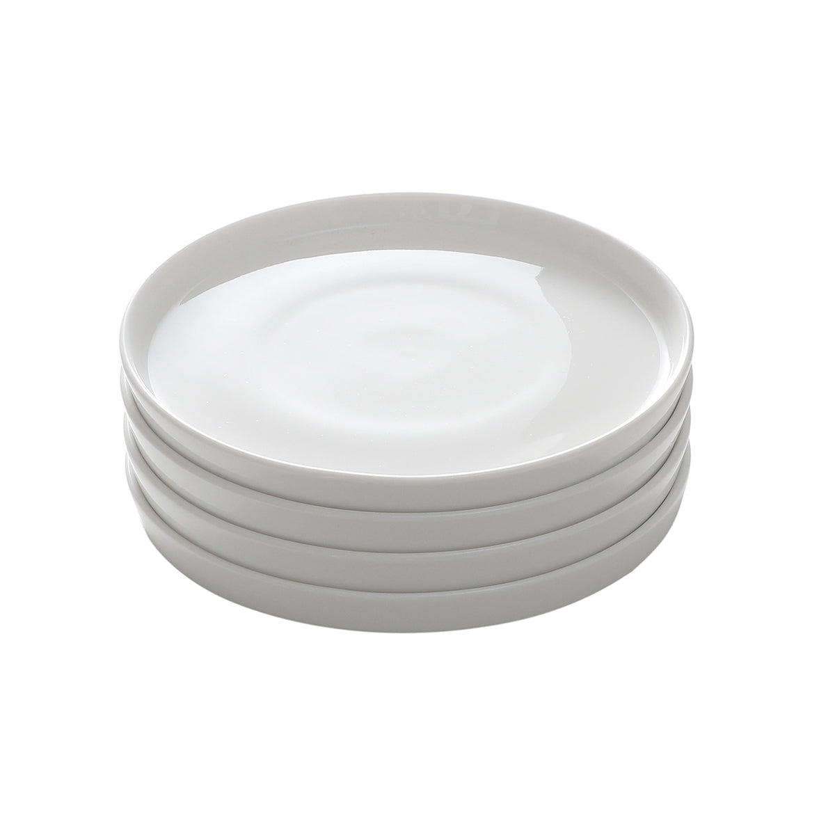 Sia Louise Service 4 assiettes dessert porcelaine blanc 20 cm