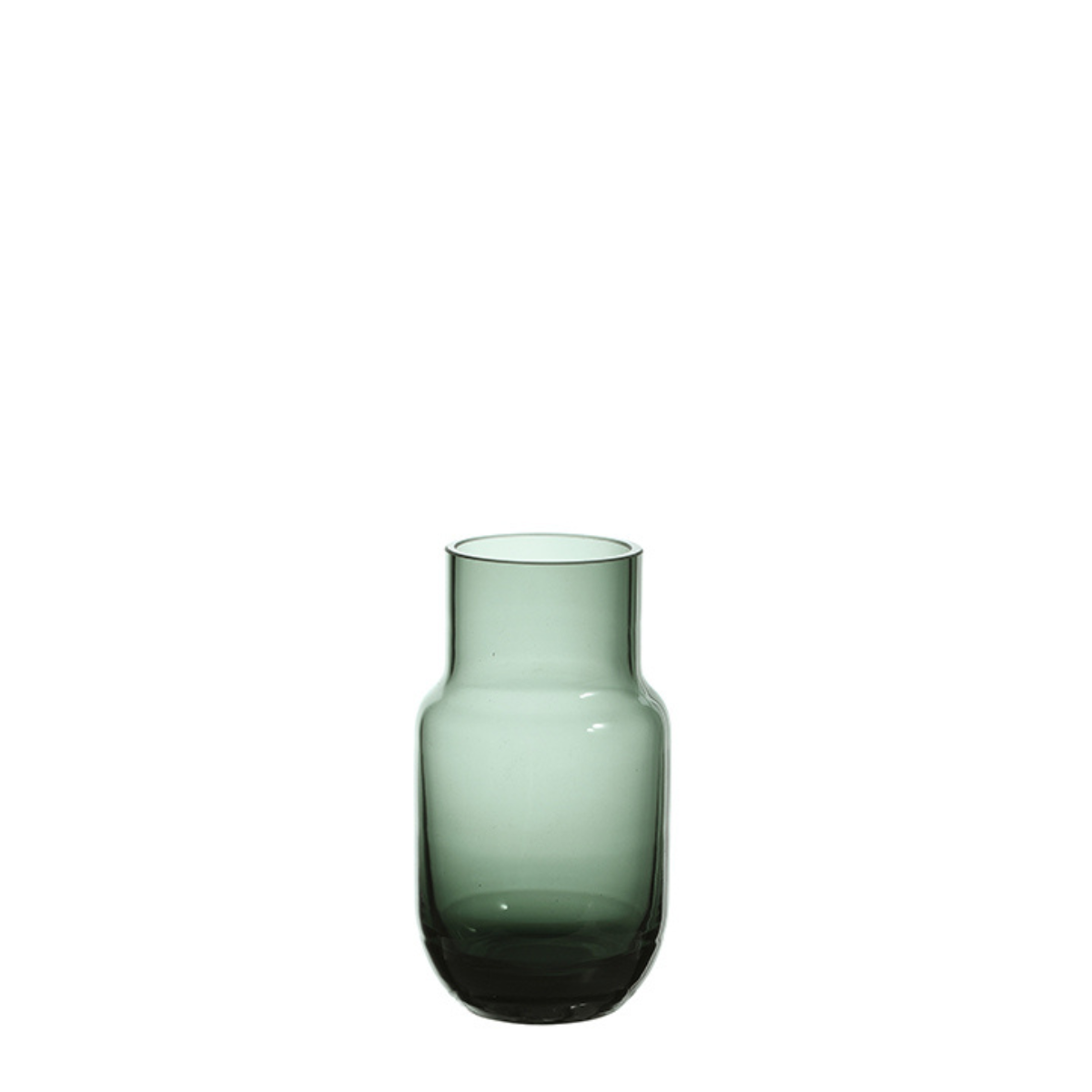 Sia Home Bottle vase vert verre transparent 12 cm soliflore
