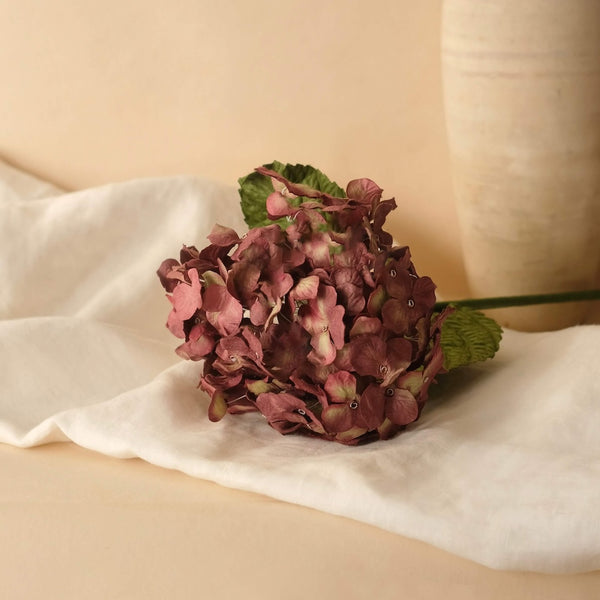 Flowrette Hortensia Plum fleur en papier prune