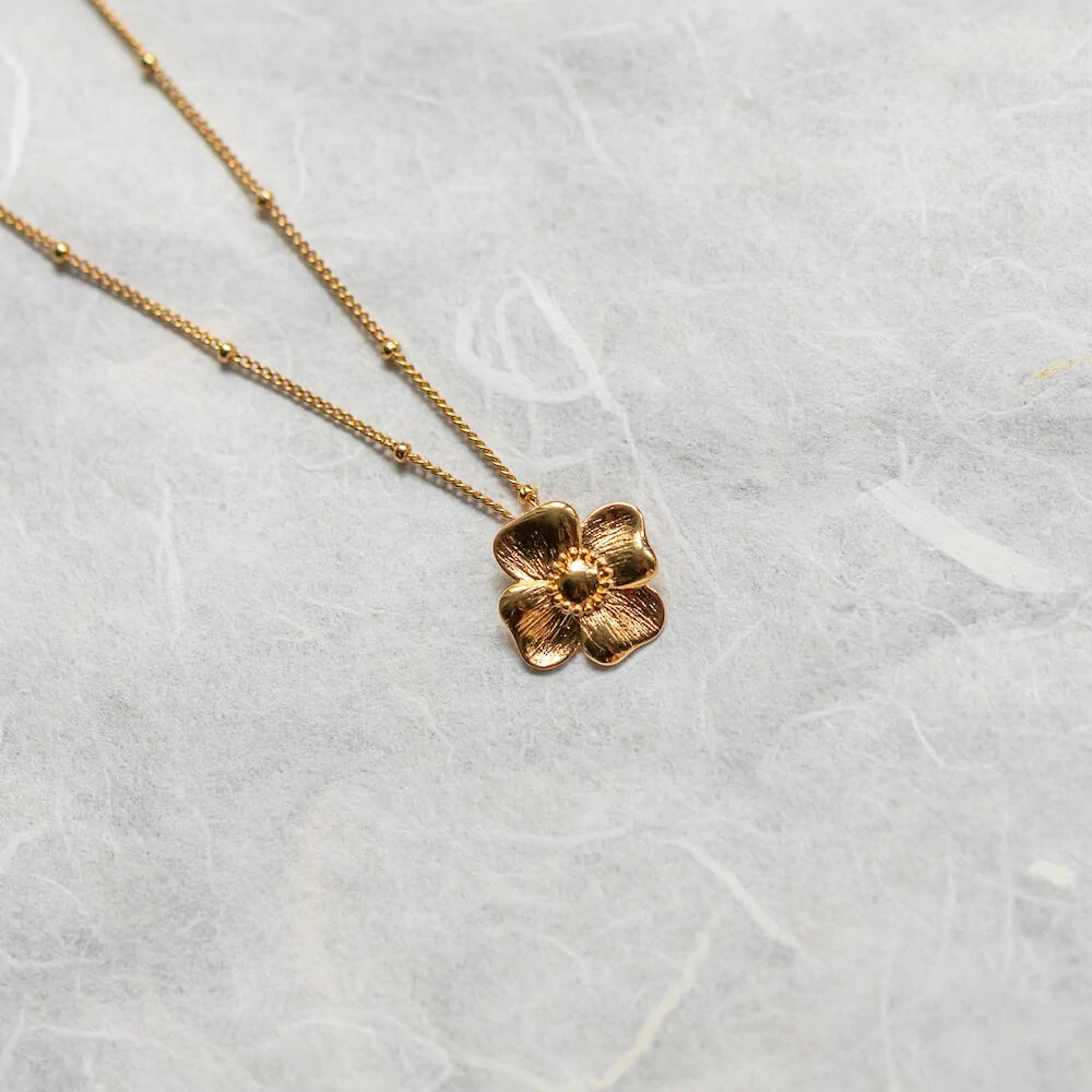 Flowrette Esprit coffret collier bougie fleur coton