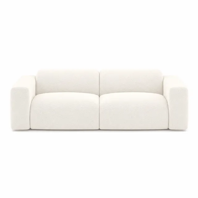 Sia Home Myra canapé crème tissu arrondi confort