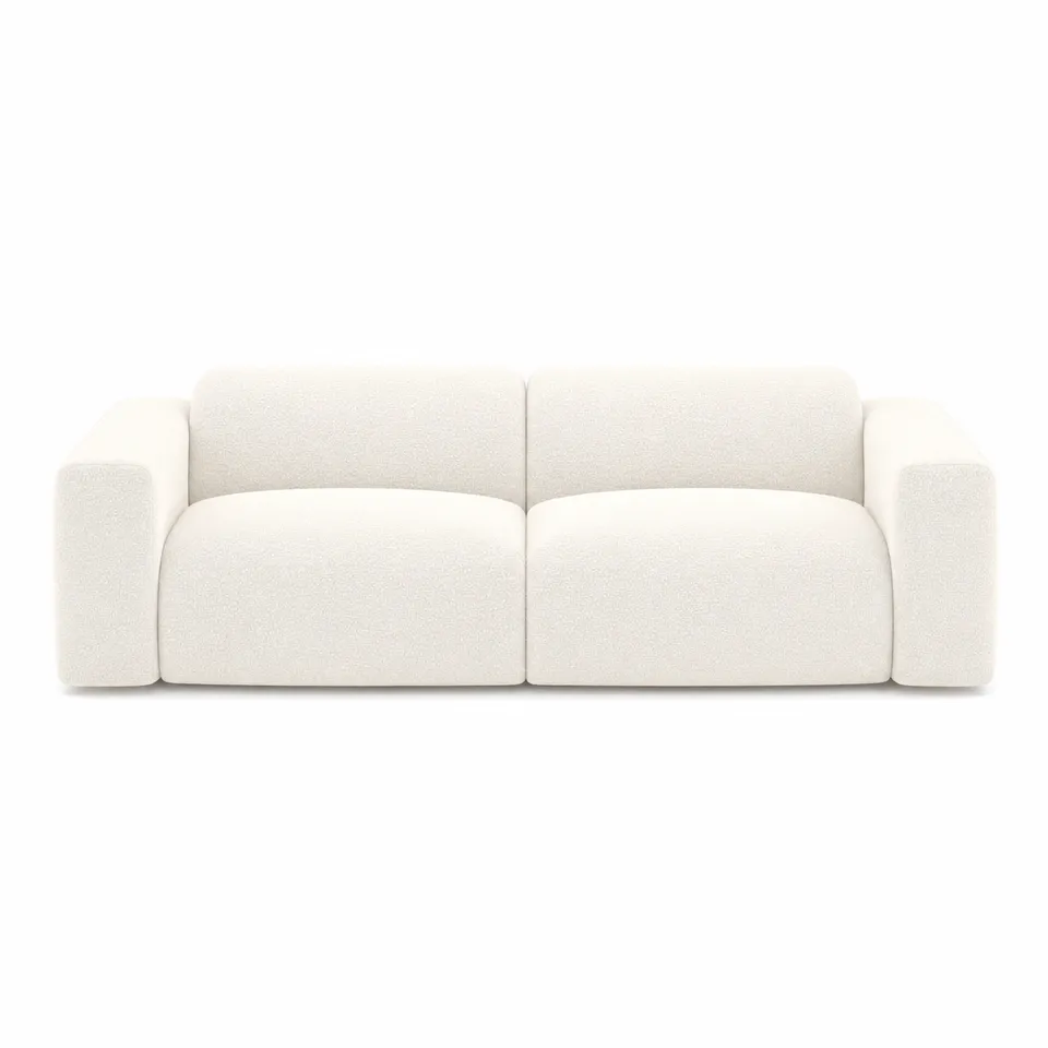 Sia Home Myra canapé crème tissu arrondi confort