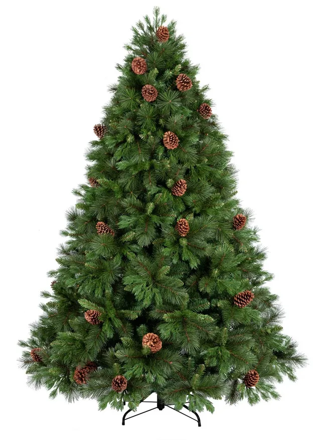 Feuillazur Rungis Sapin Star sapin Noël 180 cm pommes de pin