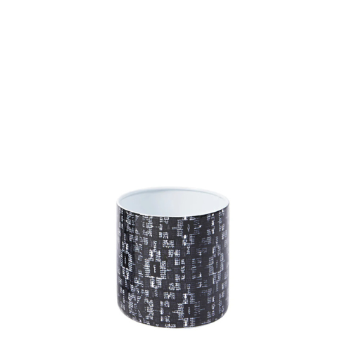 Sia Home Lily cache-pot noir 12 cm fer rond géométrique