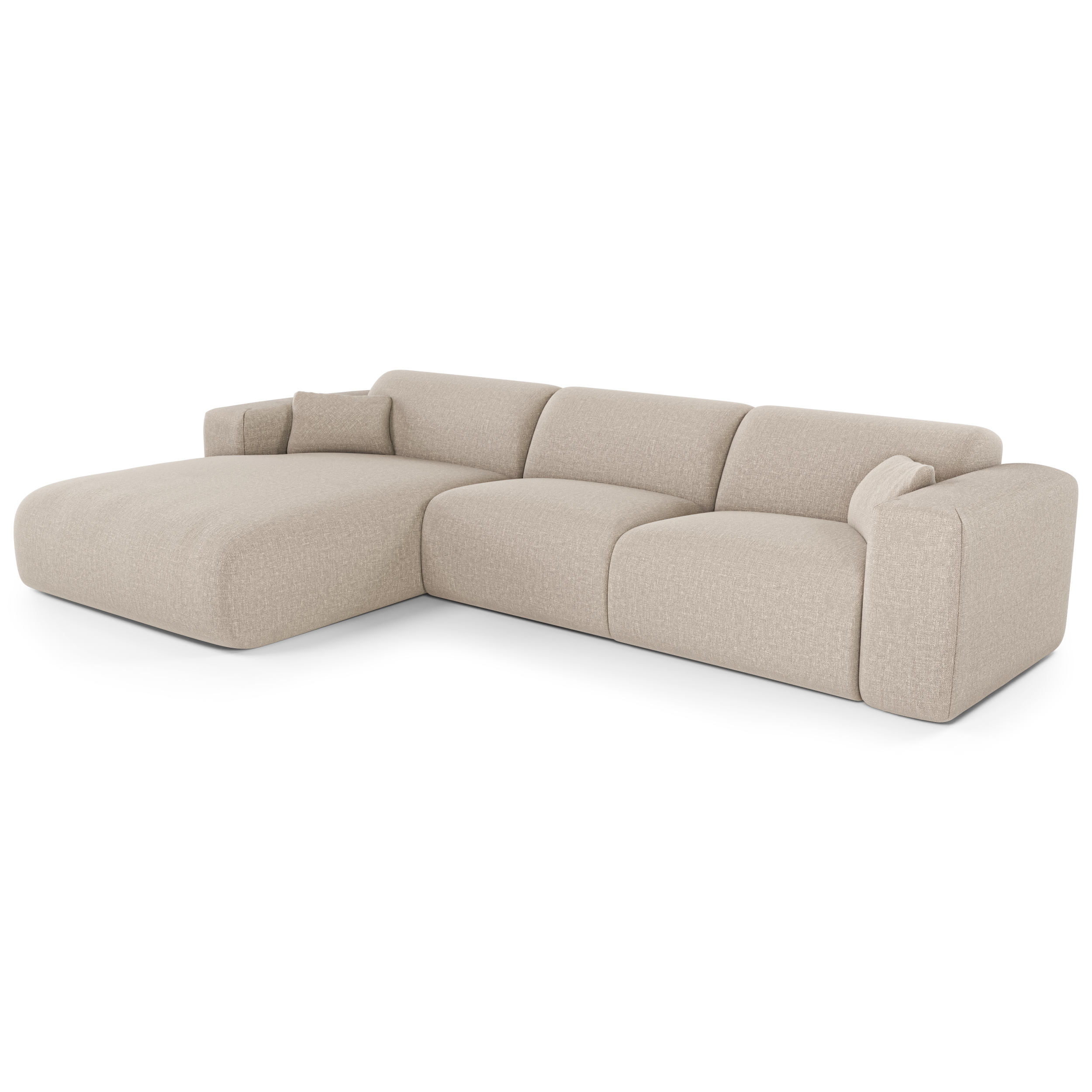 Sia Home Myra canapé convertible angle gauche beige 5 places