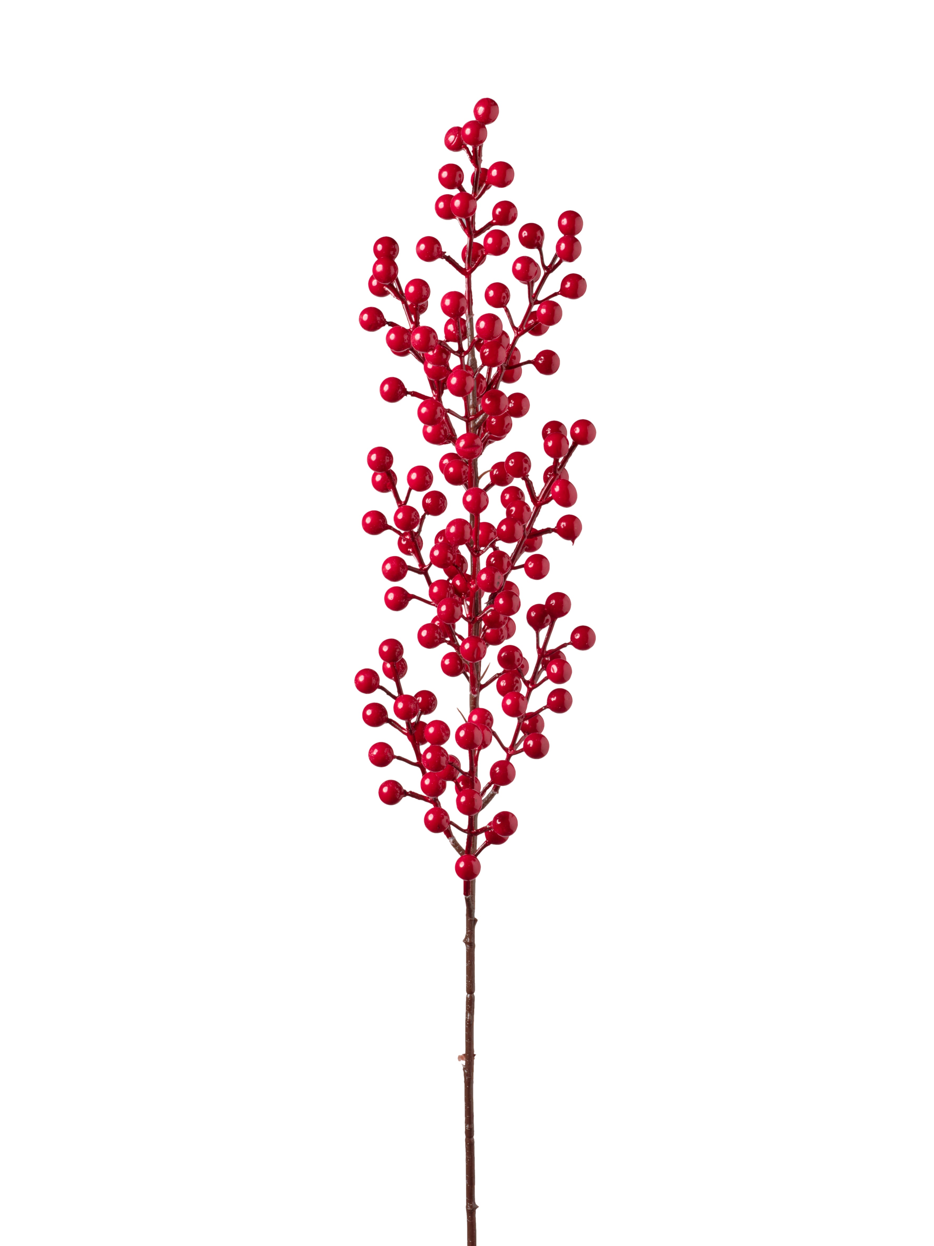 Feuillazur Rungis Tige de baies fleur artificielle rouge 50cm