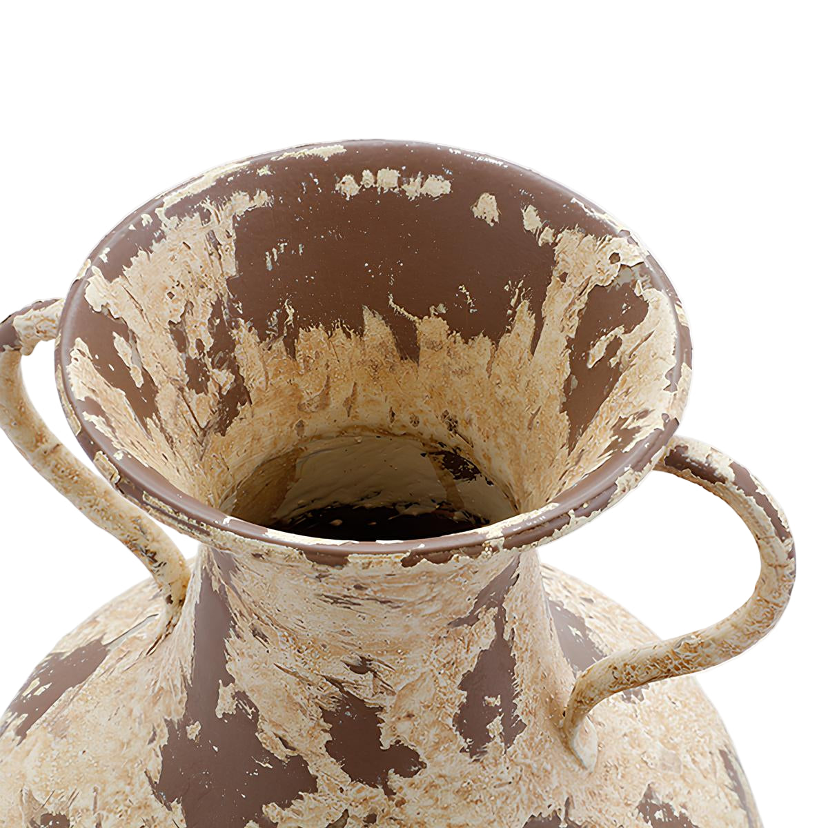 Sia Arka vase métal marron 34 cm amphore anses