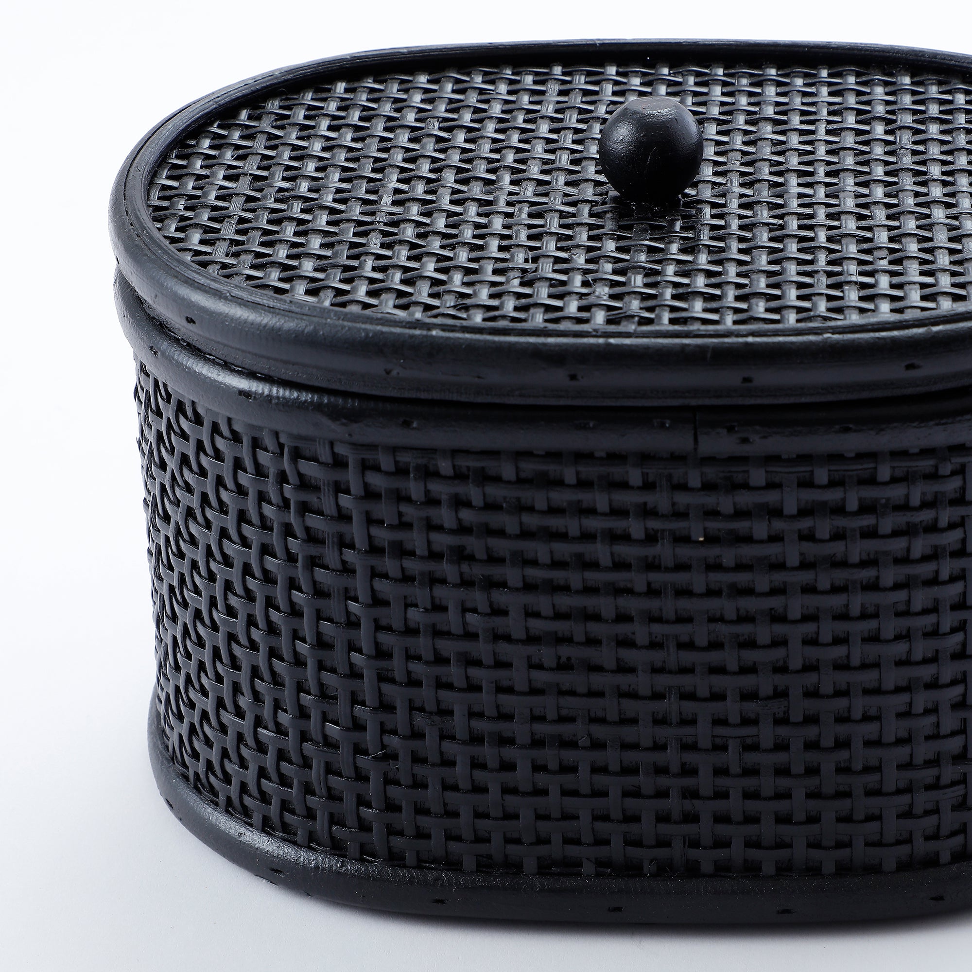 Sia Home Rangements Boîtes rotin Mila noires lot 2
