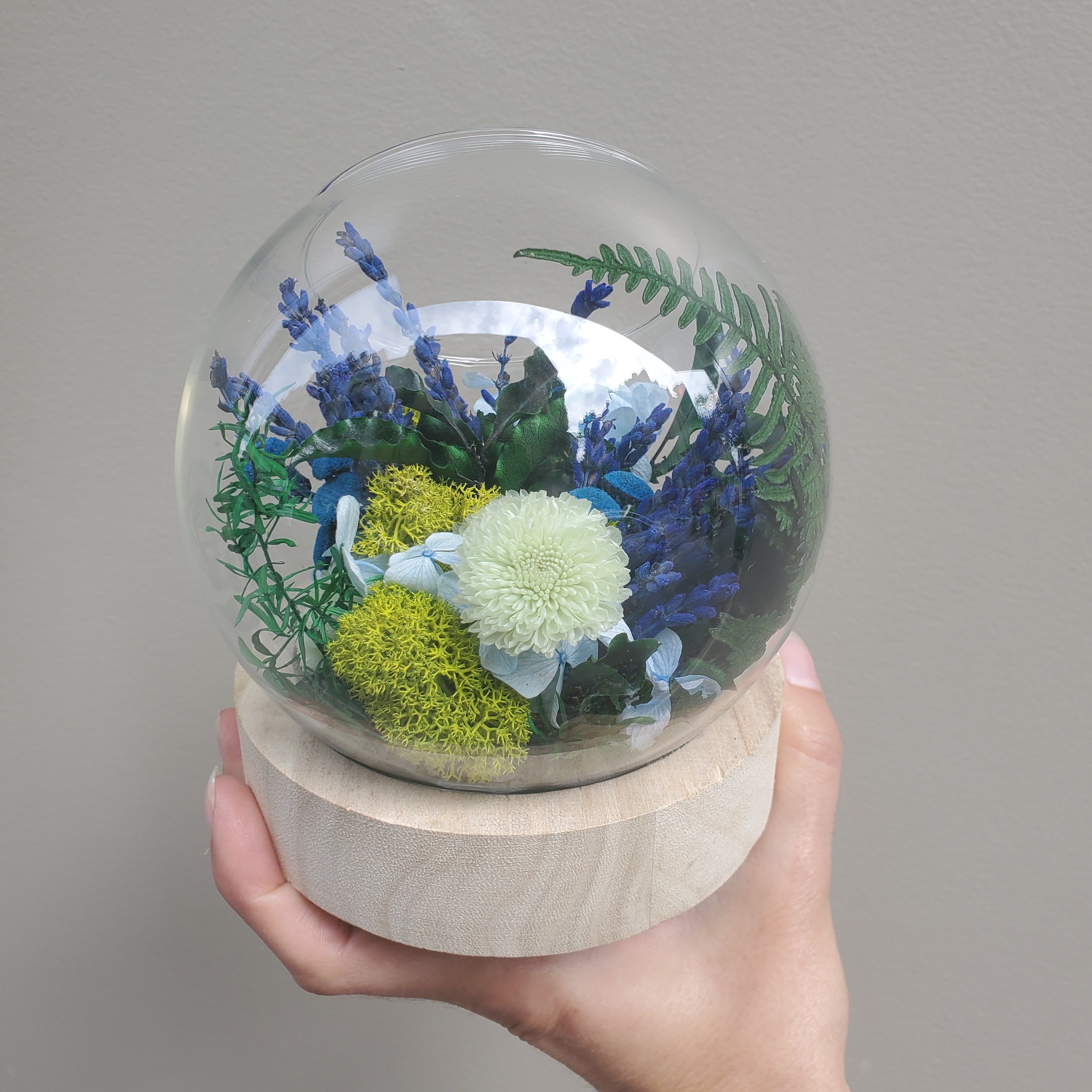 Ateliers Ouchamp Bulles Place des Vosges bulle fleurie lavande 13 cm