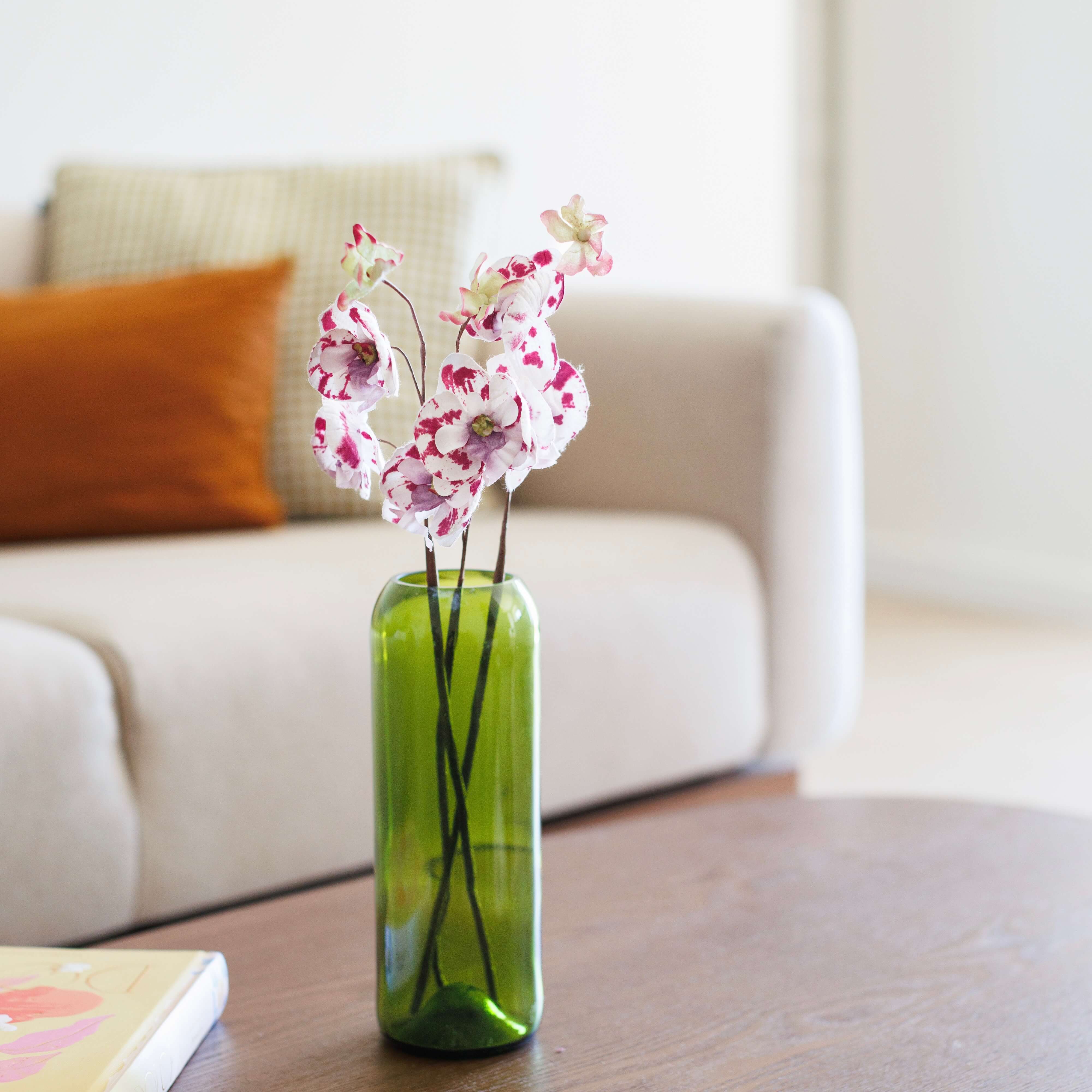 Flowrette Orchidée Sauvage fleur papier bordeaux x1
