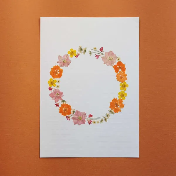 Flowrette Fleurs séchées herbier A4 Floral Serenade pressé