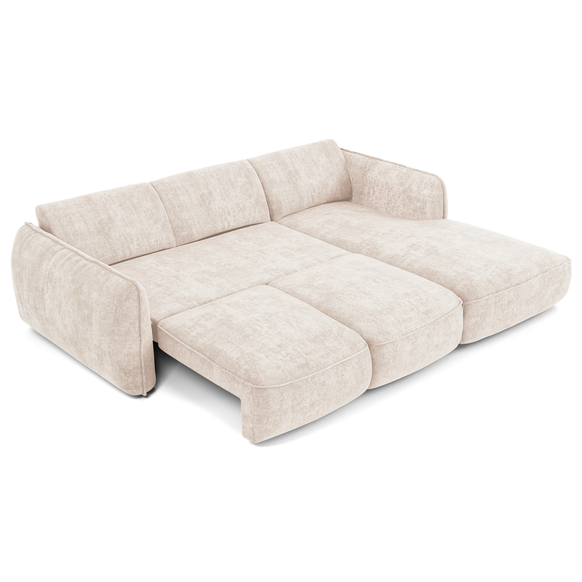 Sia Home Livia canapé angle droit crème convertible