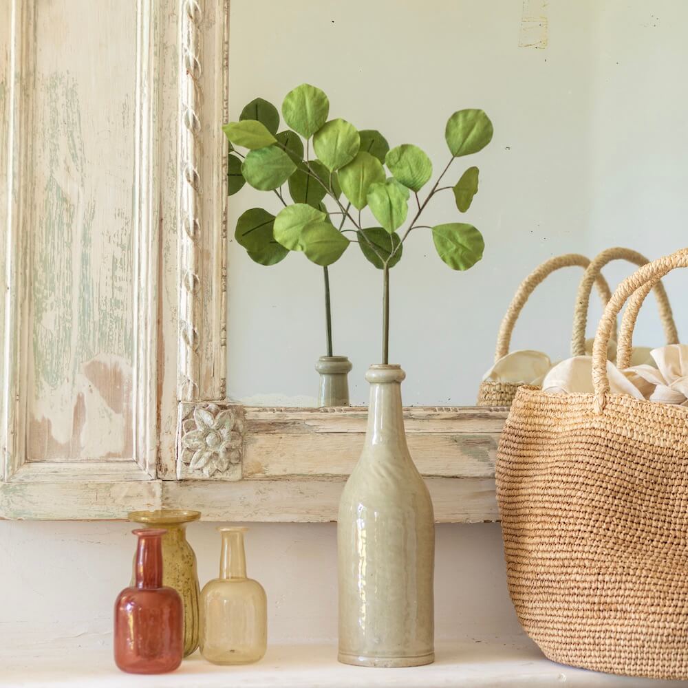 Flowrette Eucalyptus Populus fleur papier vert clair x1