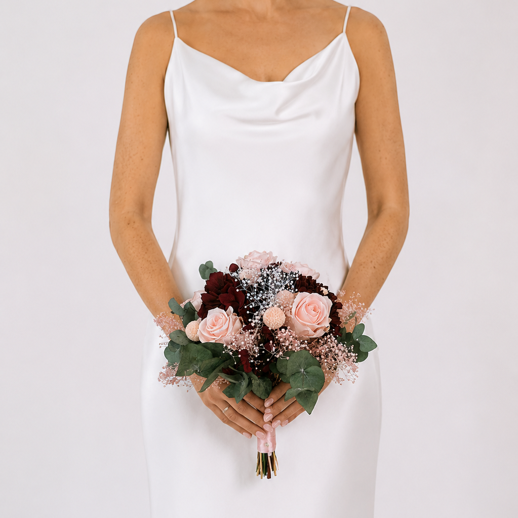 Ateliers Ouchamp Mariage Square Jean XXIII bouquet mariée roses poudré