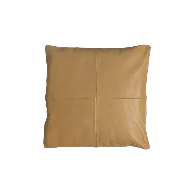 Sia Home George housse de coussin marron 40x40 effet cuir