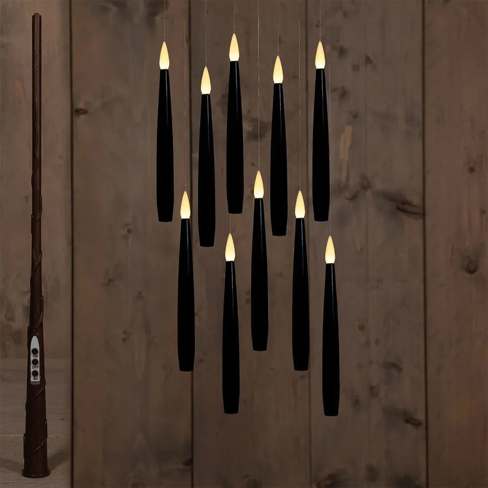 Feuillazur Rungis Produits de saison Bougies LED flottantes noires