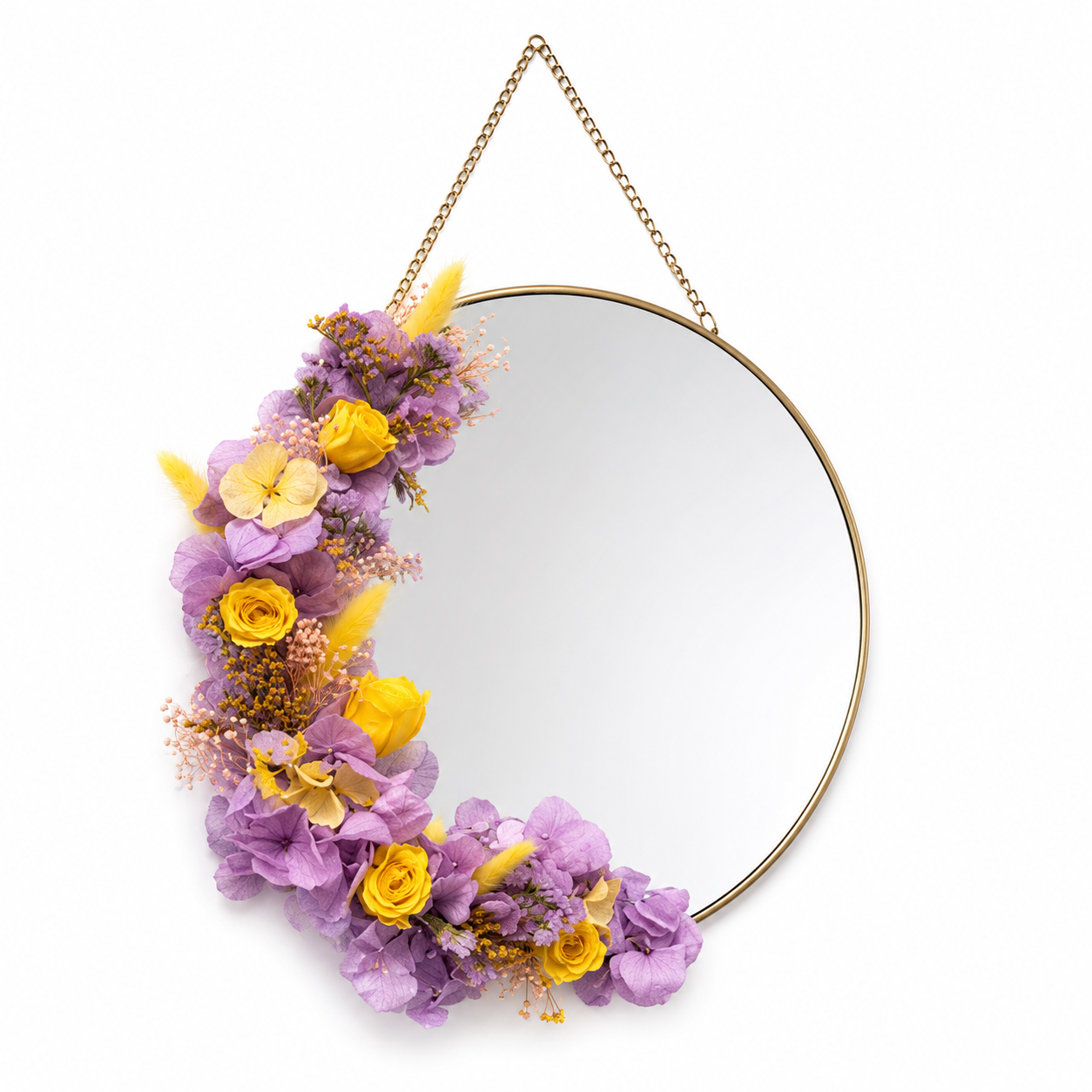 Ateliers Ouchamp Rue Crémieux miroir fleuri S rose stabilisé