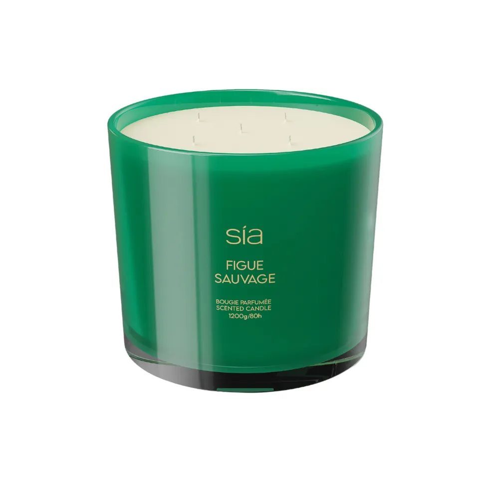 Sia Home Figue Sauvage bougie parfumée verte L 80h