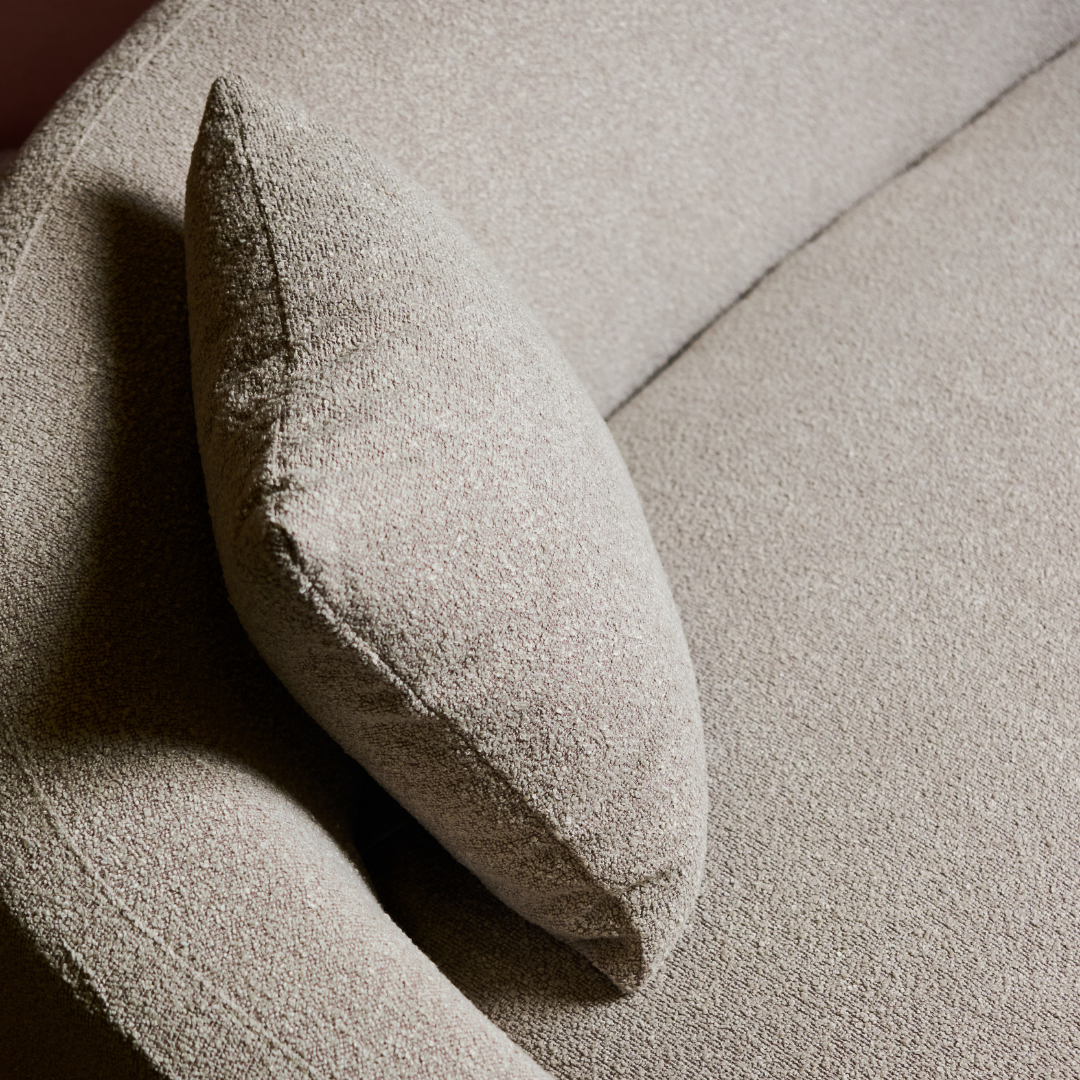 Sia Home Céline canapé droit beige courbes arrondies