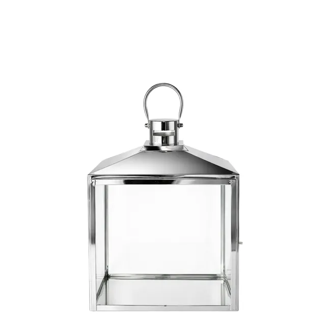 Sia Tara lanterne 37 cm argenté acier verre