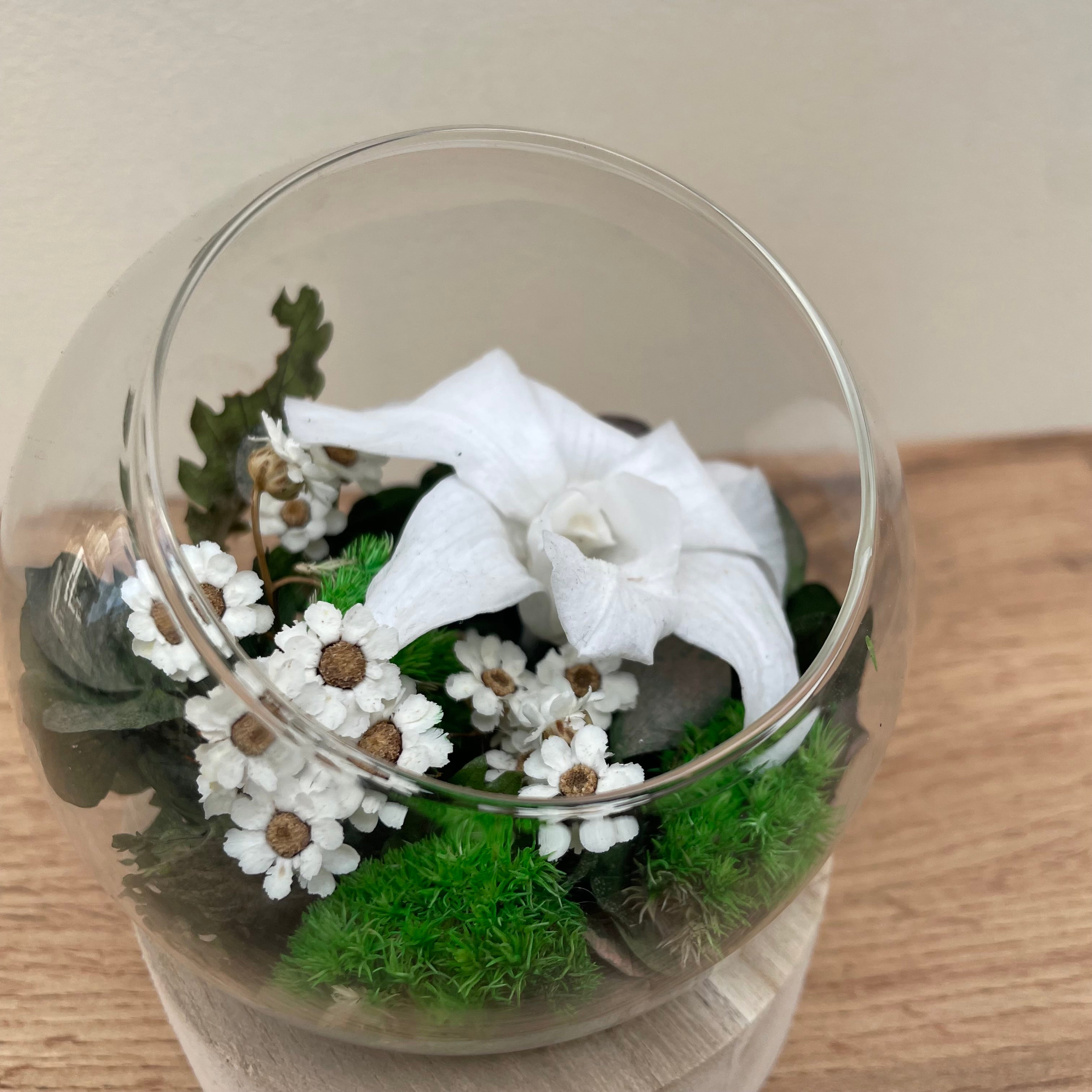 Ateliers Ouchamp Allée du Brindeau bulle orchidée verre S