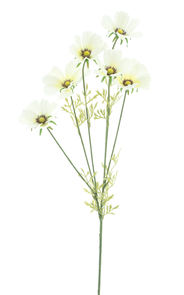 Feuillazur Tige de cosmos fleur artificielle rose 79 cm