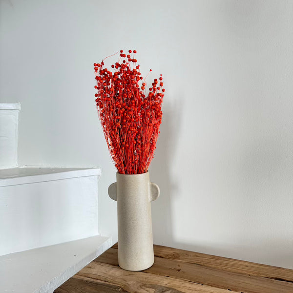 Flowrette Lin fleurs séchées botte orange foncé