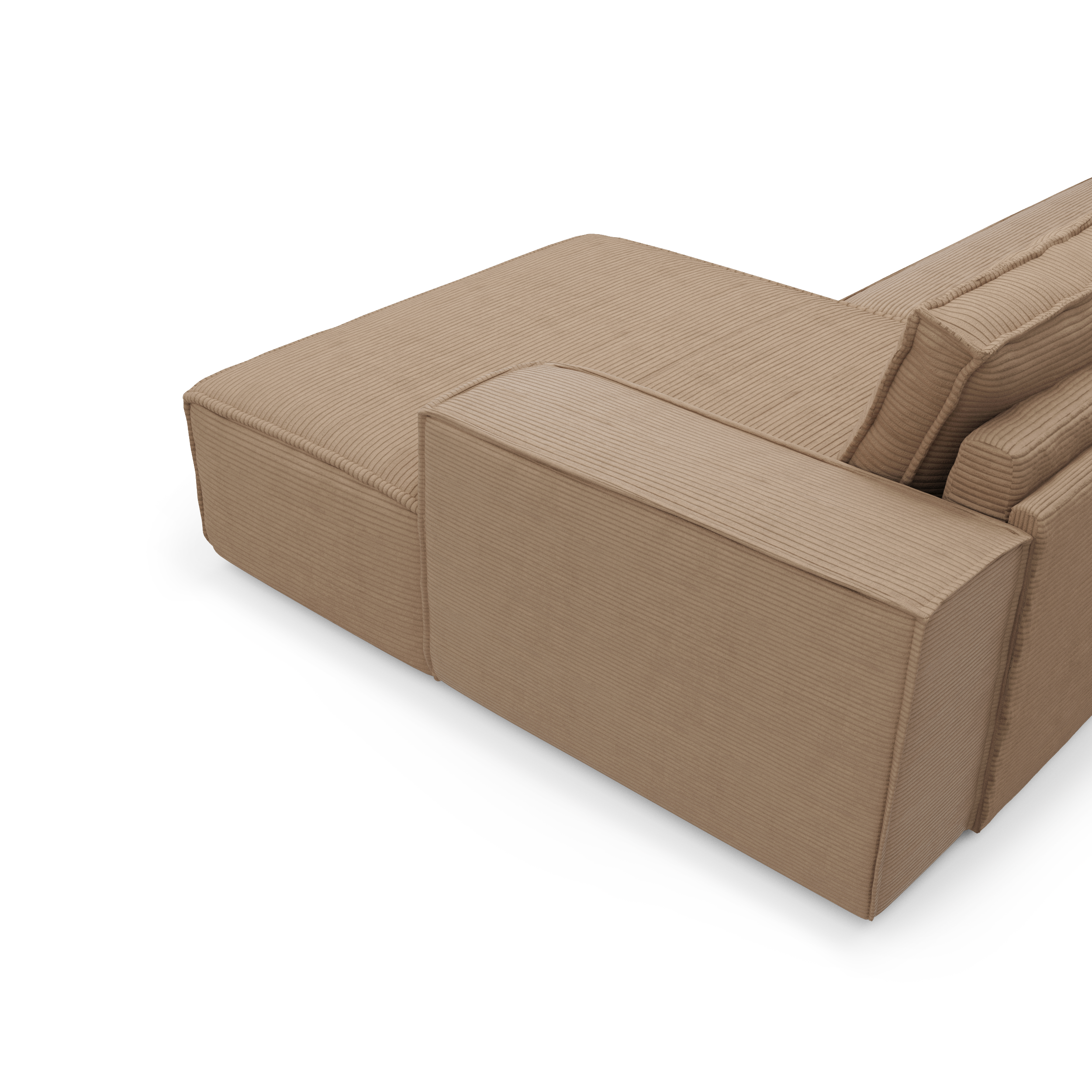 Sia Home Joan canapé convertible angle droit taupe