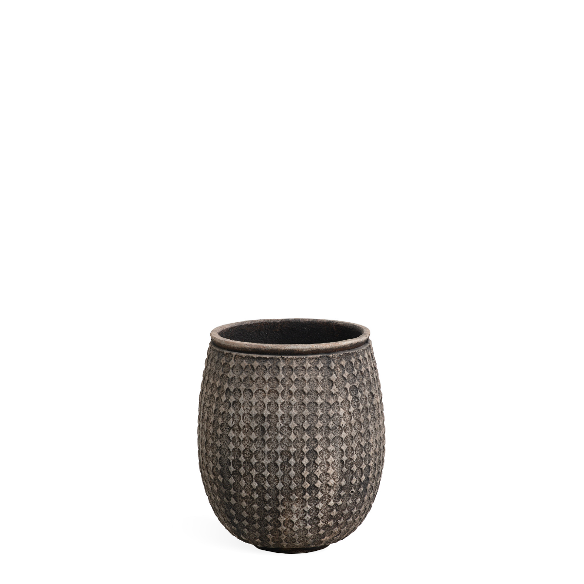 Sia Home Cache-pots Zen losanges cache-pot rouge 28 cm ciment