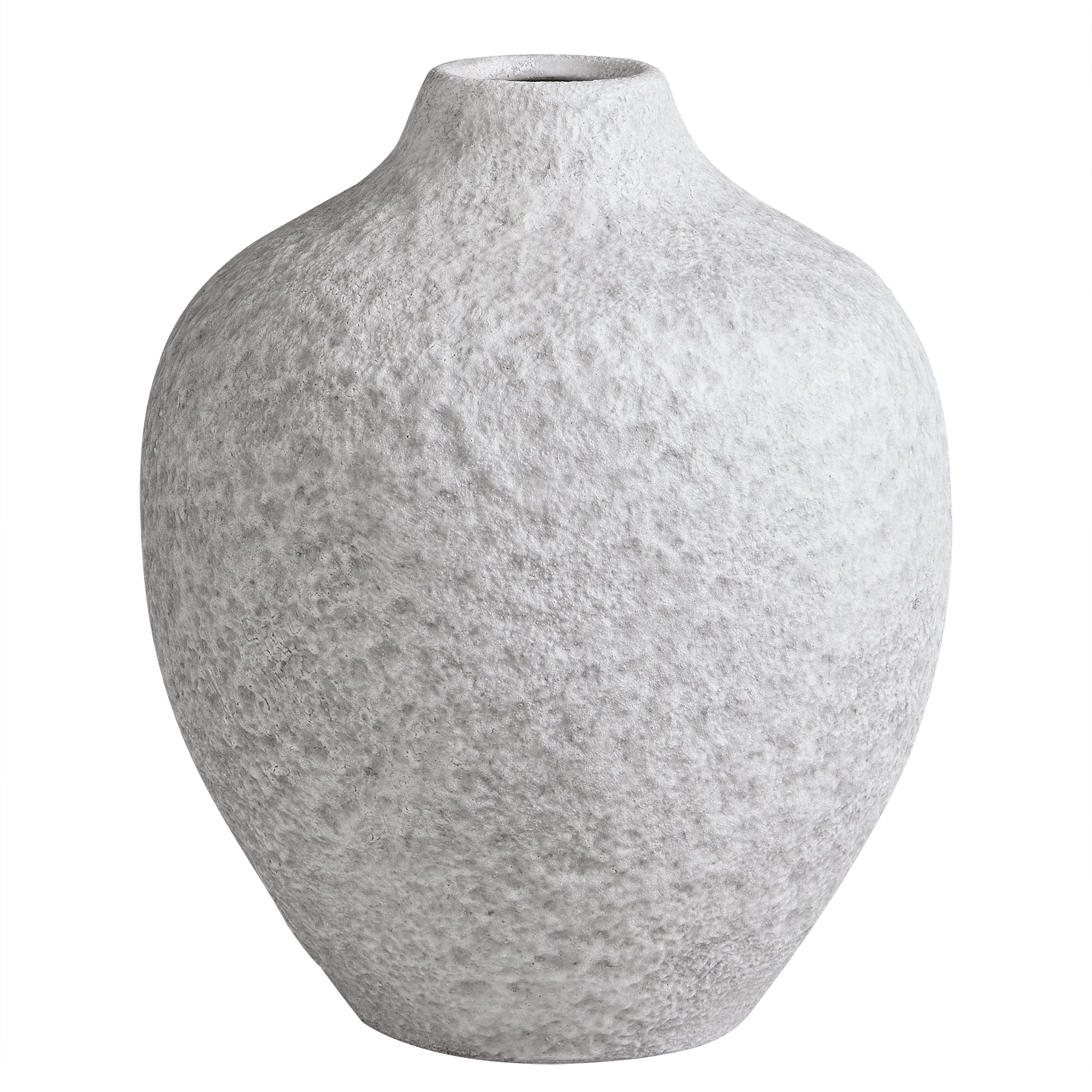 Sia Home Stone vase céramique blanc 36 cm aspect pierre